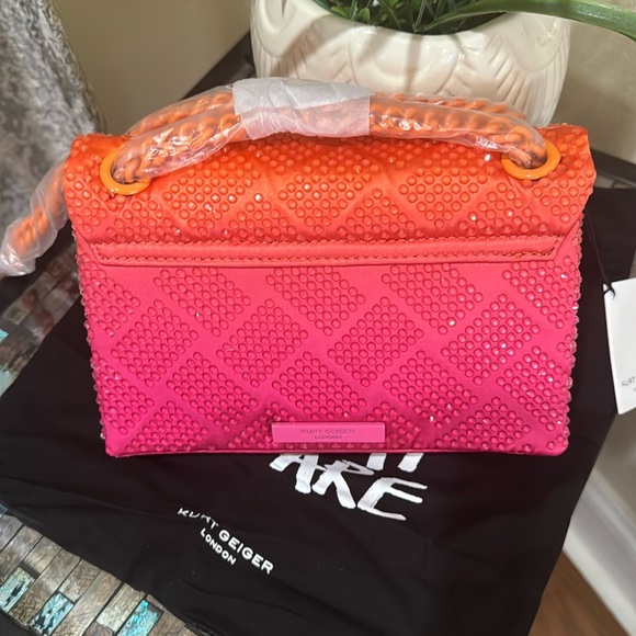 Kurt Geiger 2
Mini Kensington Embellished Fabric Convertible Crossbody Bag - Picture 8 of 13